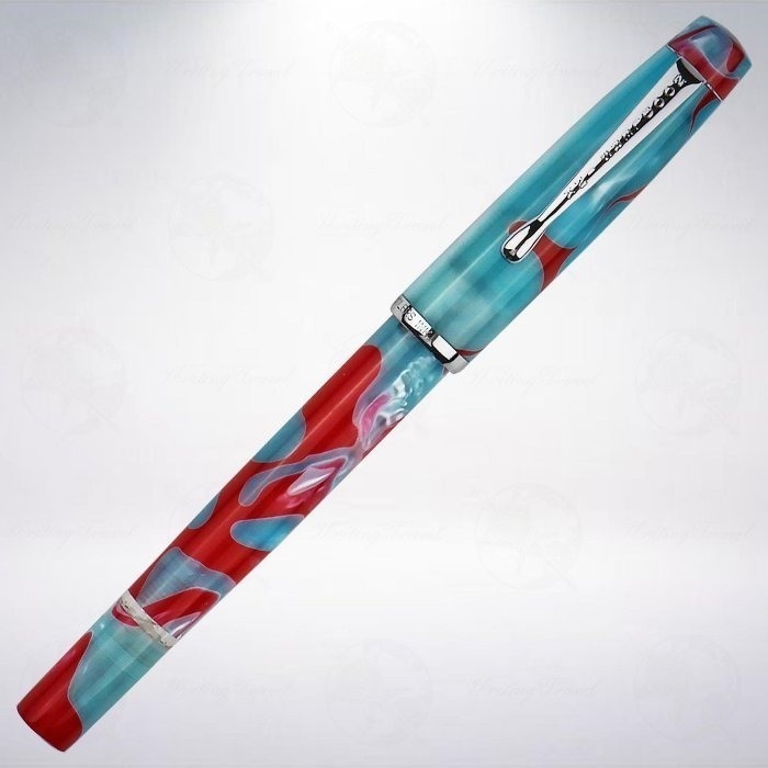 美國 鯰魚 Noodler＇s Konrad Acrylic Flex 彈性尖鋼筆: 珊瑚海/Coral Sea-細節圖2