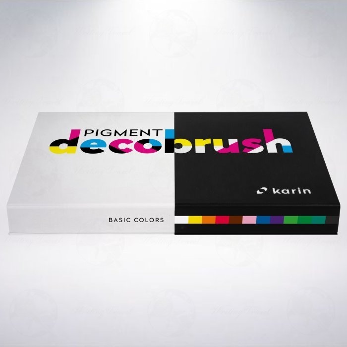 波蘭 Karin Pigment Decobrush 顏料軟筆刷麥克筆: 基本色組/Basic Colors-細節圖2