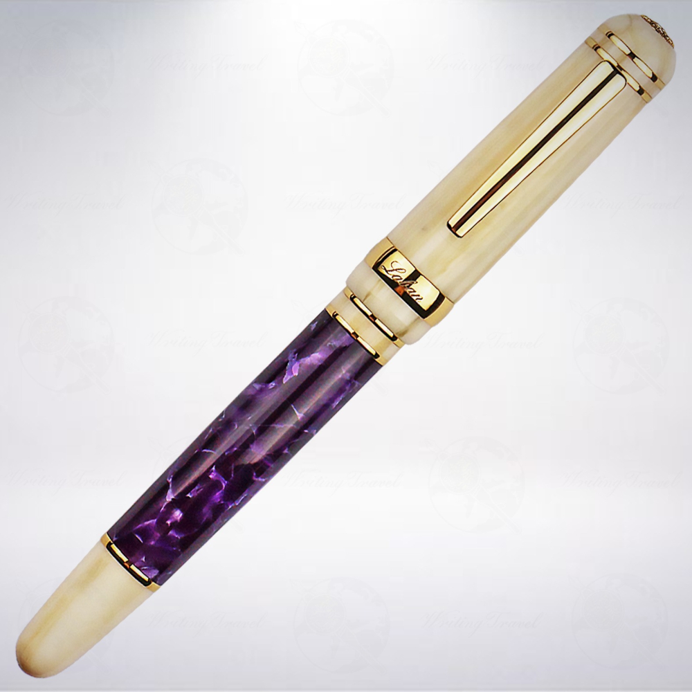 台灣 LABAN 壓克力14K彈性尖鋼筆: 紫藤/Wisteria-細節圖2