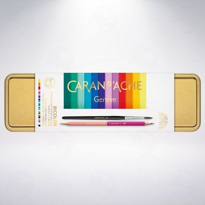 瑞士 卡達 CARAN D＇ACHE PRISMALO Color Treasure 2022年聖誕節限定款水性色鉛筆組-細節圖2