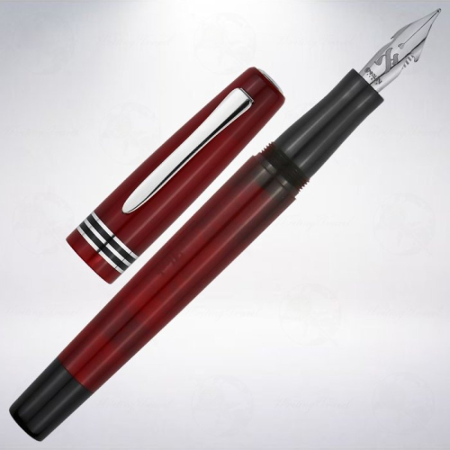 義大利 馬崙 Marlen Aleph 活塞上墨式彈性尖鋼筆: 紅色