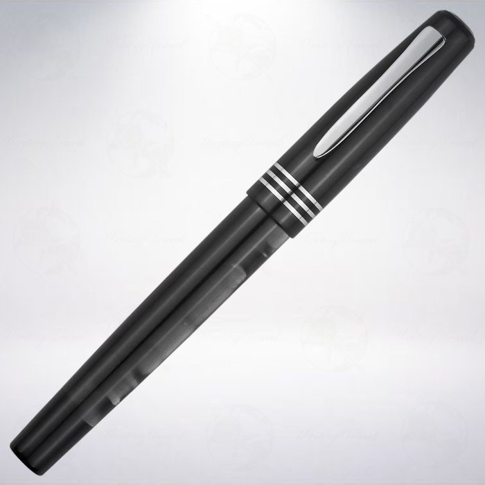 義大利 馬崙 Marlen Aleph 活塞上墨式彈性尖鋼筆: 灰色-細節圖2