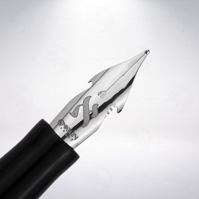 義大利 馬崙 Marlen Aleph 活塞上墨式彈性尖鋼筆: 灰色-細節圖3