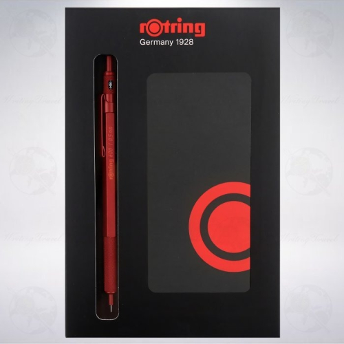 德國 紅環 rOtring 600 限定版自動鉛筆禮盒組: 狂熱紅/0.5mm
