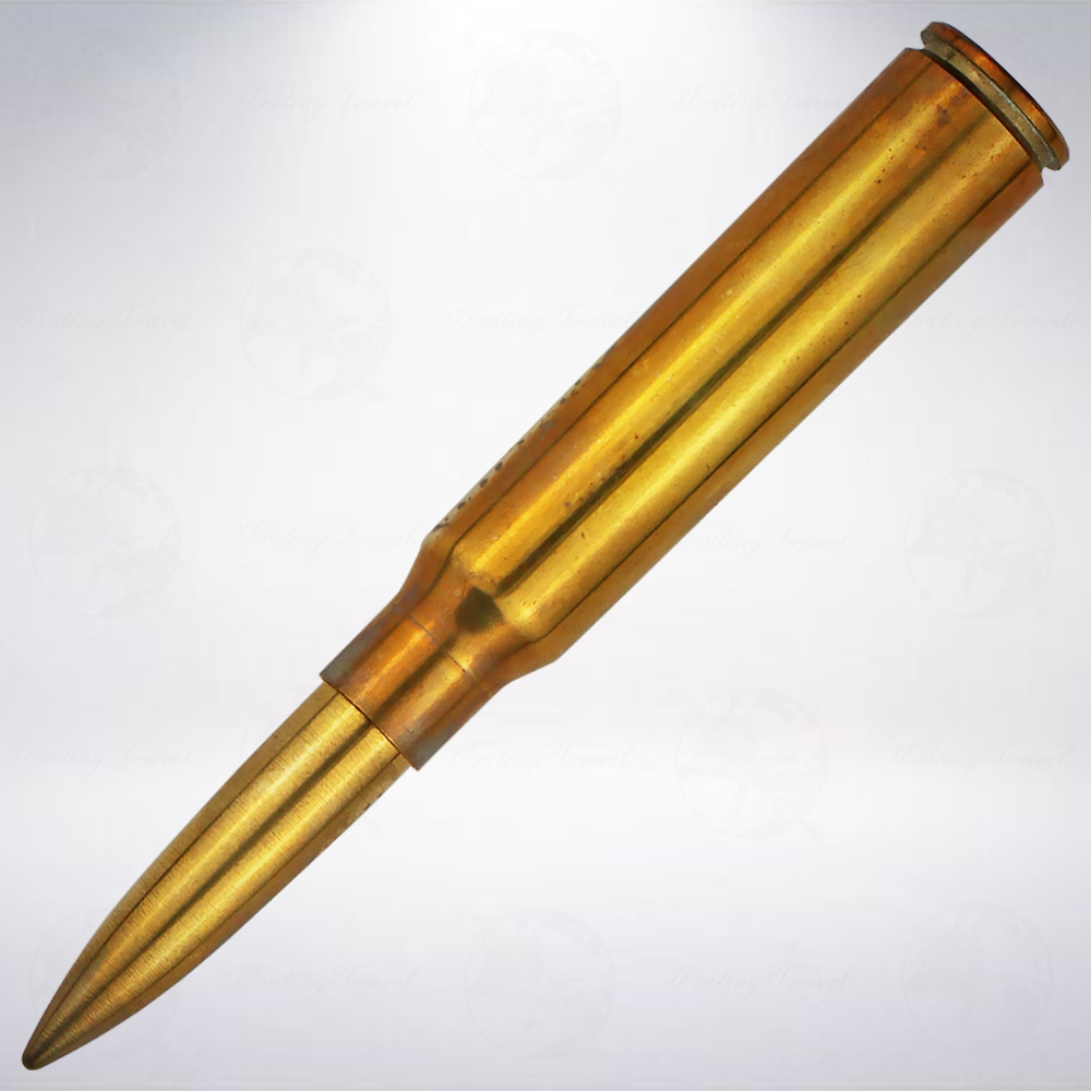 美國 Fisher .338 Cartridge Space Pen 子彈造型原子筆: 黃銅/Raw Brass-細節圖2