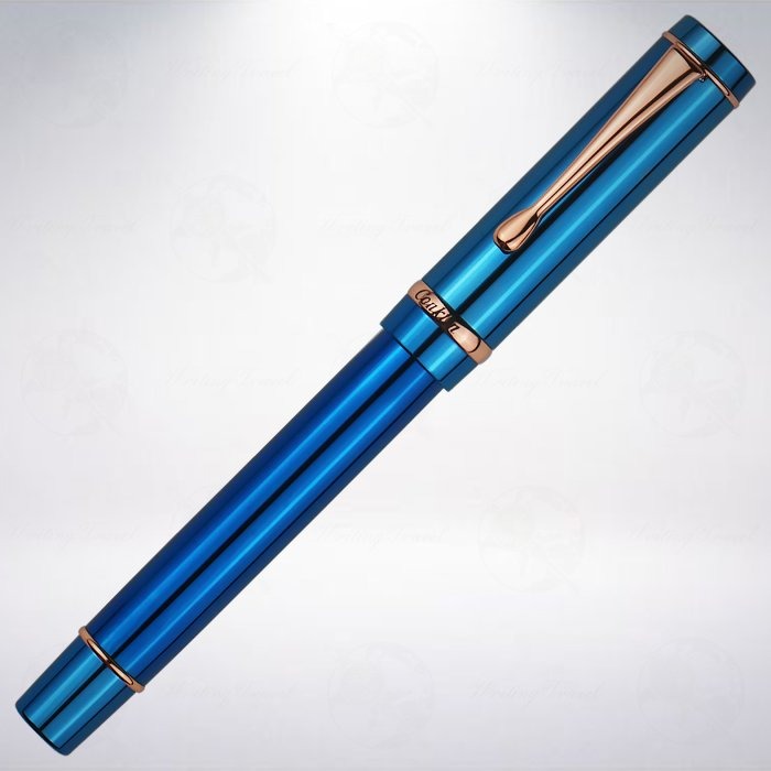 美國 Conklin DURAGRAPH Omniflex 特別款彈性尖鋼筆: 藍色PVD鍍層-細節圖2