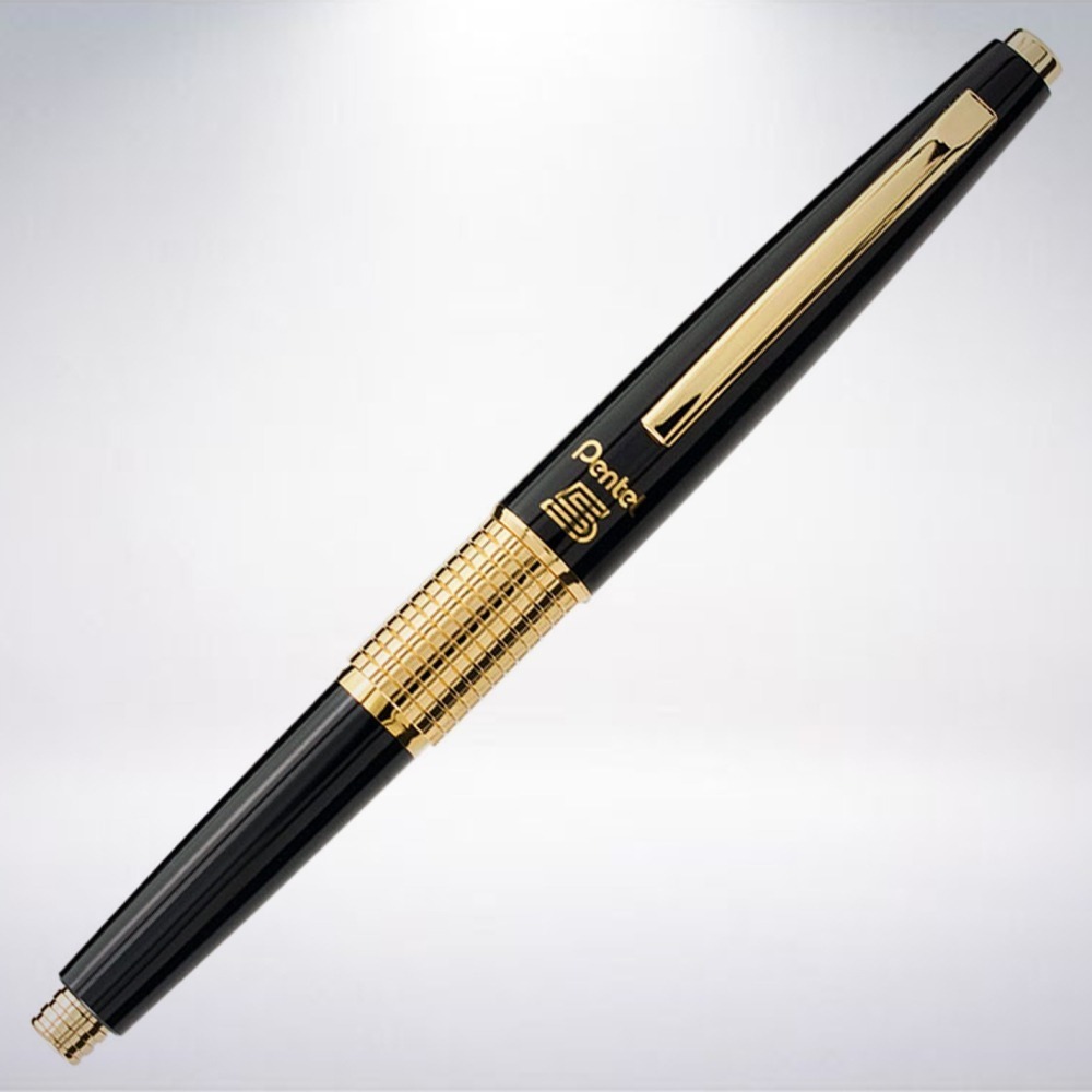 日本 Pentel Kerry 万年CIL 復刻限定版自動鉛筆: 黑金/Black Gold-細節圖2