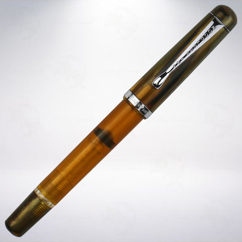 美國 鯰魚 Noodler’s Konrad Flex 彈性尖鋼筆: 阿帕契/Apache Tortoise-細節圖2