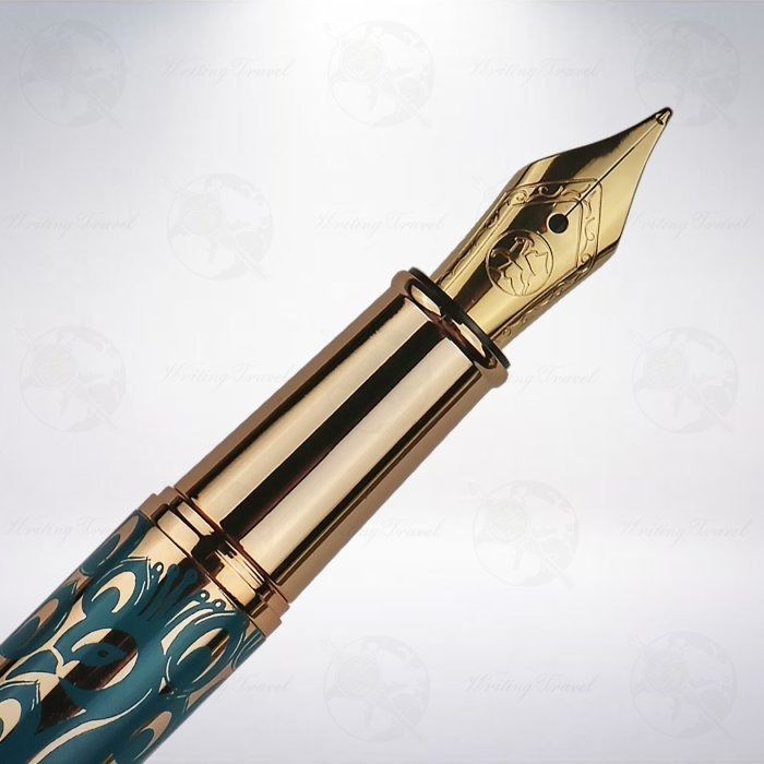 台灣 蒙恬 IWI Safari 遊獵系列鋼筆: 孔雀紋-細節圖3