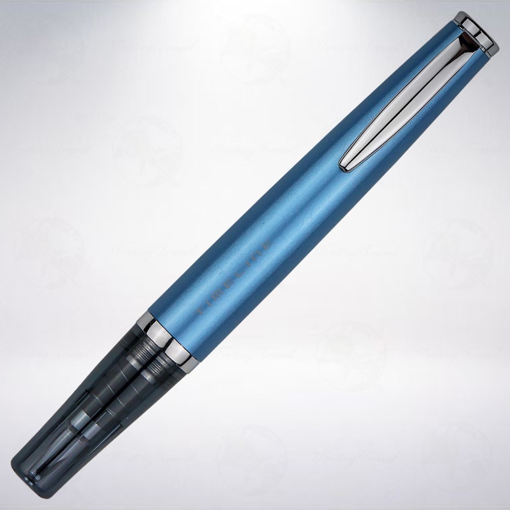 日本 百樂 PILOT Timeline Present 現在系列原子筆: 水藍色-細節圖2