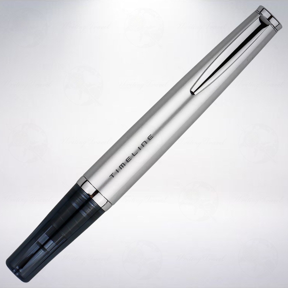 日本 百樂 PILOT Timeline Present 現在系列原子筆: 亮銀色-細節圖2