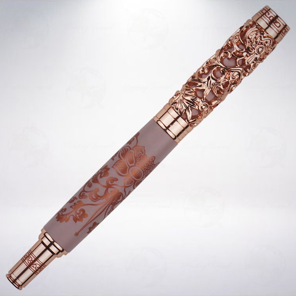 台灣 ARTEX 雅特仕 國立故宮聯名限定 金番花鋼珠筆禮盒: 紫玫金-細節圖2