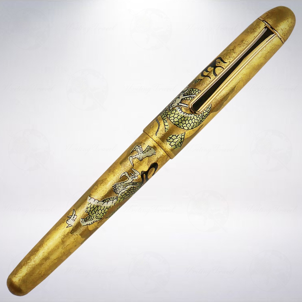 日本 Platinum 白金 金沢箔 14K金鋼筆: 昇龍-細節圖2