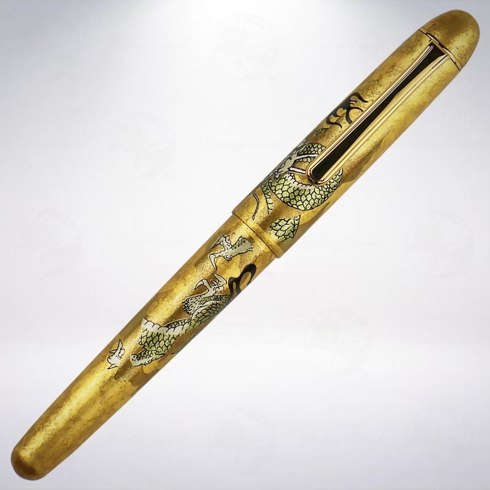 日本 Platinum 白金 金沢箔 14K金鋼筆: 昇龍-細節圖2