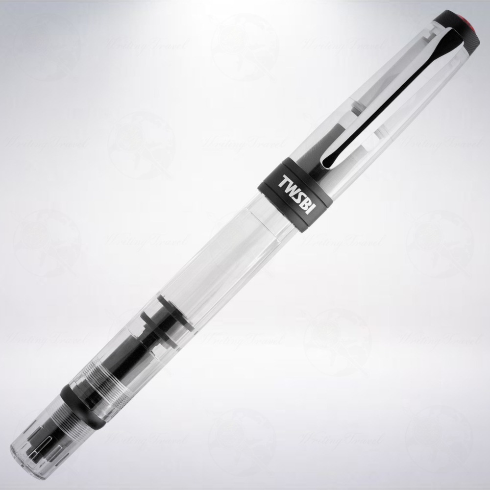 台灣 TWSBI 三文堂 DIAMOND #580AL R 鋁合金版透明活塞鋼筆: 黑色/Black-細節圖2