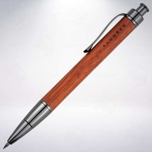 日本 +LUMBER 2.0mm 木軸自動鉛筆: 花梨木/Karin