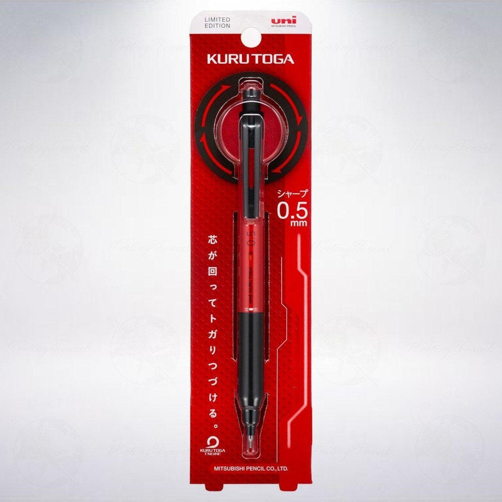 日本 三菱鉛筆 uni KURU TOGA KS 限定版轉轉自動鉛筆: 金屬紅/Metallic Red-細節圖2