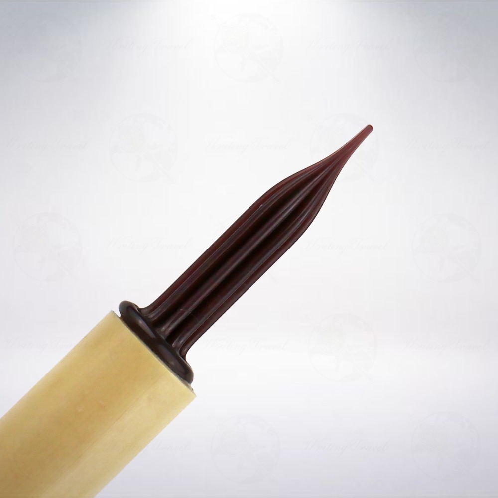 日本 佐瀨工業所 竹軸玻璃筆: 細字(深琥珀色)-細節圖2