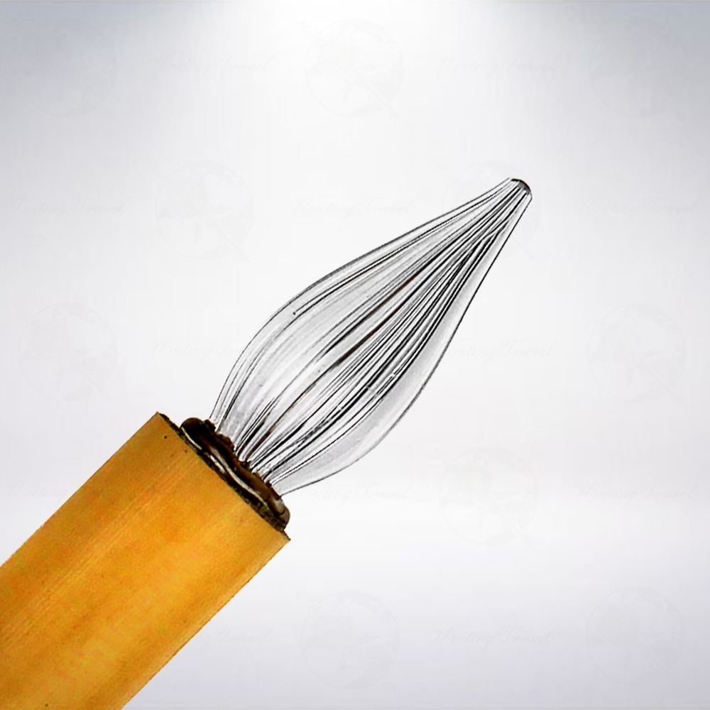 日本 佐瀨工業所 竹軸玻璃筆: 太字-細節圖2