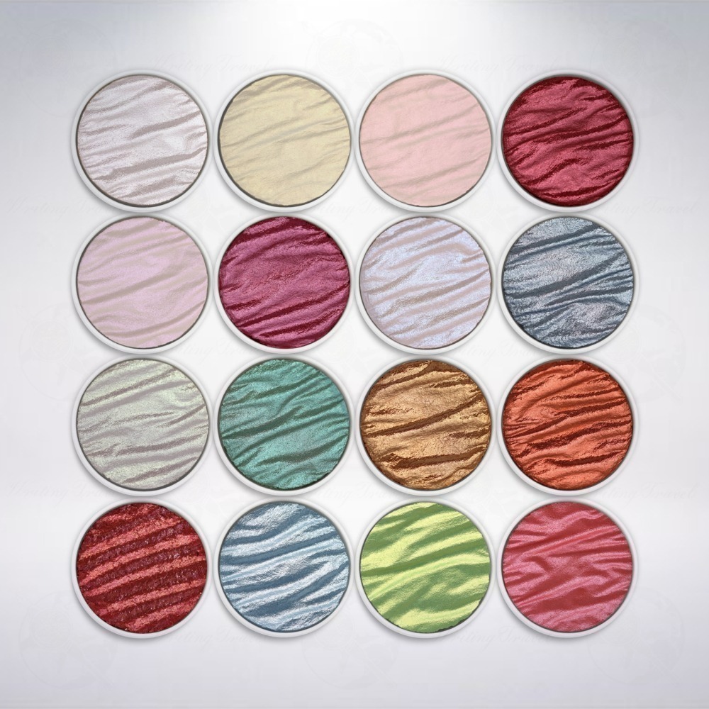 (4號專區) 德國 Coliro Watercolor Palette 珠光水彩粉餅 (單一販售區)-細節圖2