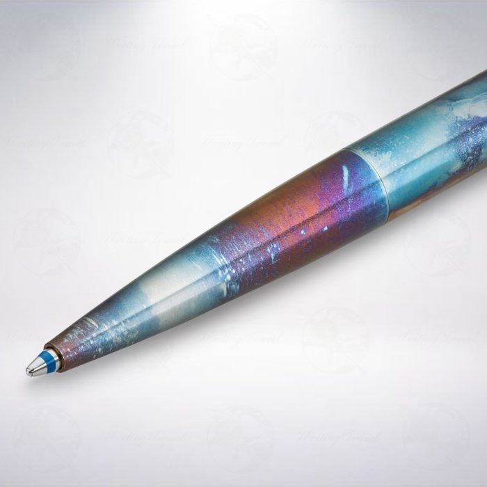 德國 Kaweco LILIPUT 按壓式原子筆: 火焰藍/Fireblue-細節圖2