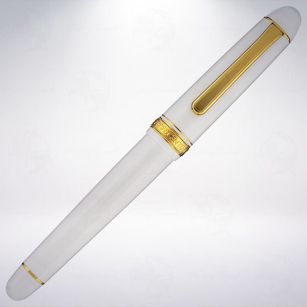 日本 Platinum 白金 #3776 Century 鋼筆: 香儂頌堡/Chenonceau White-細節圖2