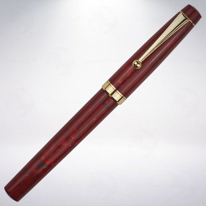 日本 OHNISHI 大西製作所 2022年限量款手工製鋼筆: 唐紅(平頂)-細節圖2