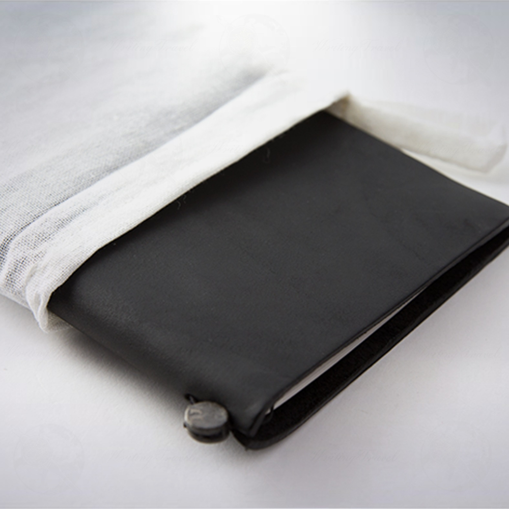 日本 MIDORI TRAVELER＇S notebook 大尺寸真皮旅人筆記本: 黑色-細節圖6