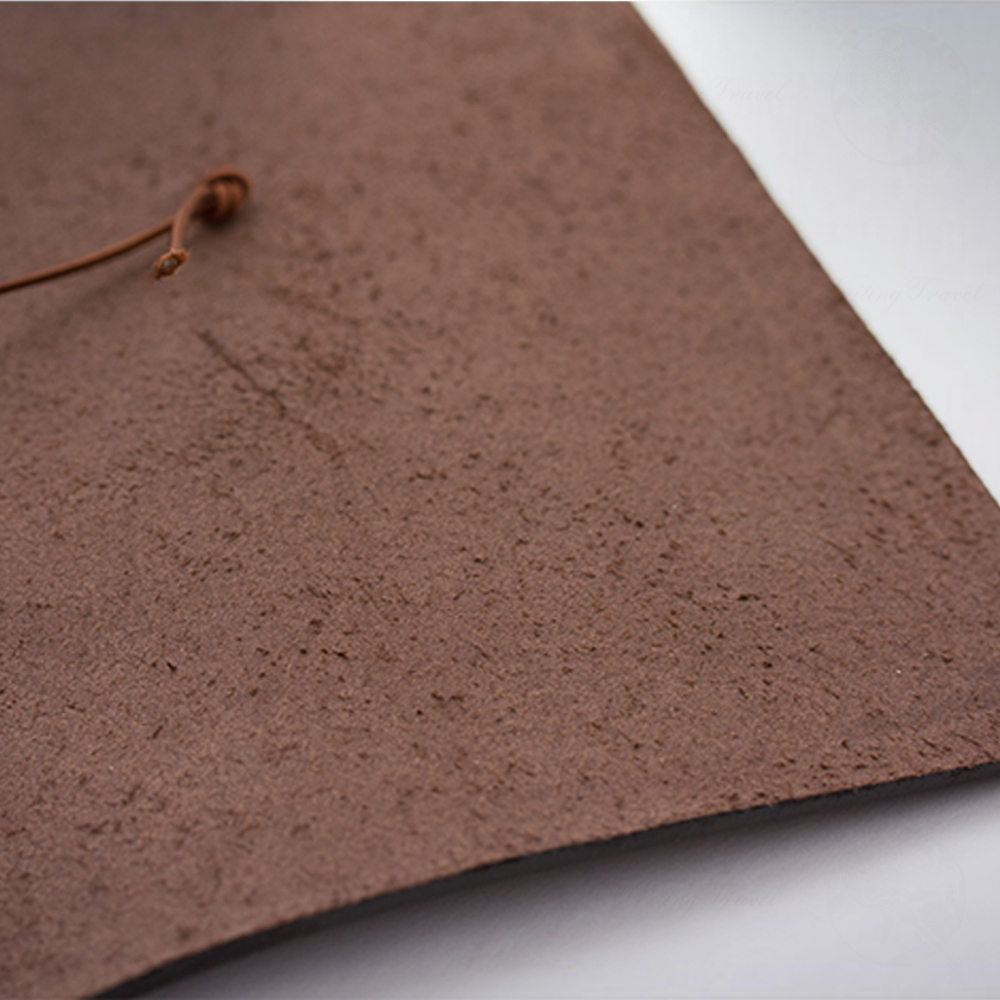 日本 MIDORI TRAVELER＇S notebook 大尺寸真皮旅人筆記本: 棕色-細節圖4