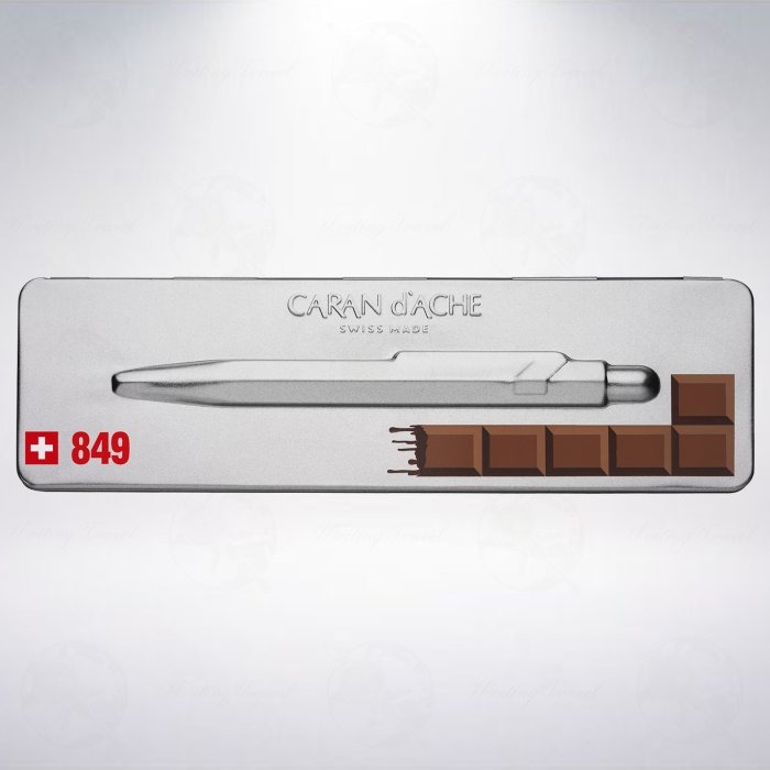 瑞士 卡達 CARAN D＇ACHE 849 Totally Swiss 特別版原子筆: 瑞士巧克力-細節圖2