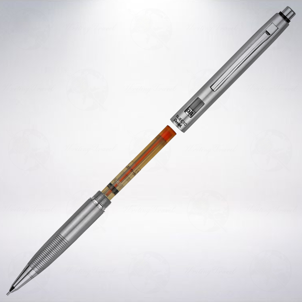 絕版! 日本 Pentel INJECTO P154 0.4mm 筆芯用量指示自動鉛筆-細節圖2