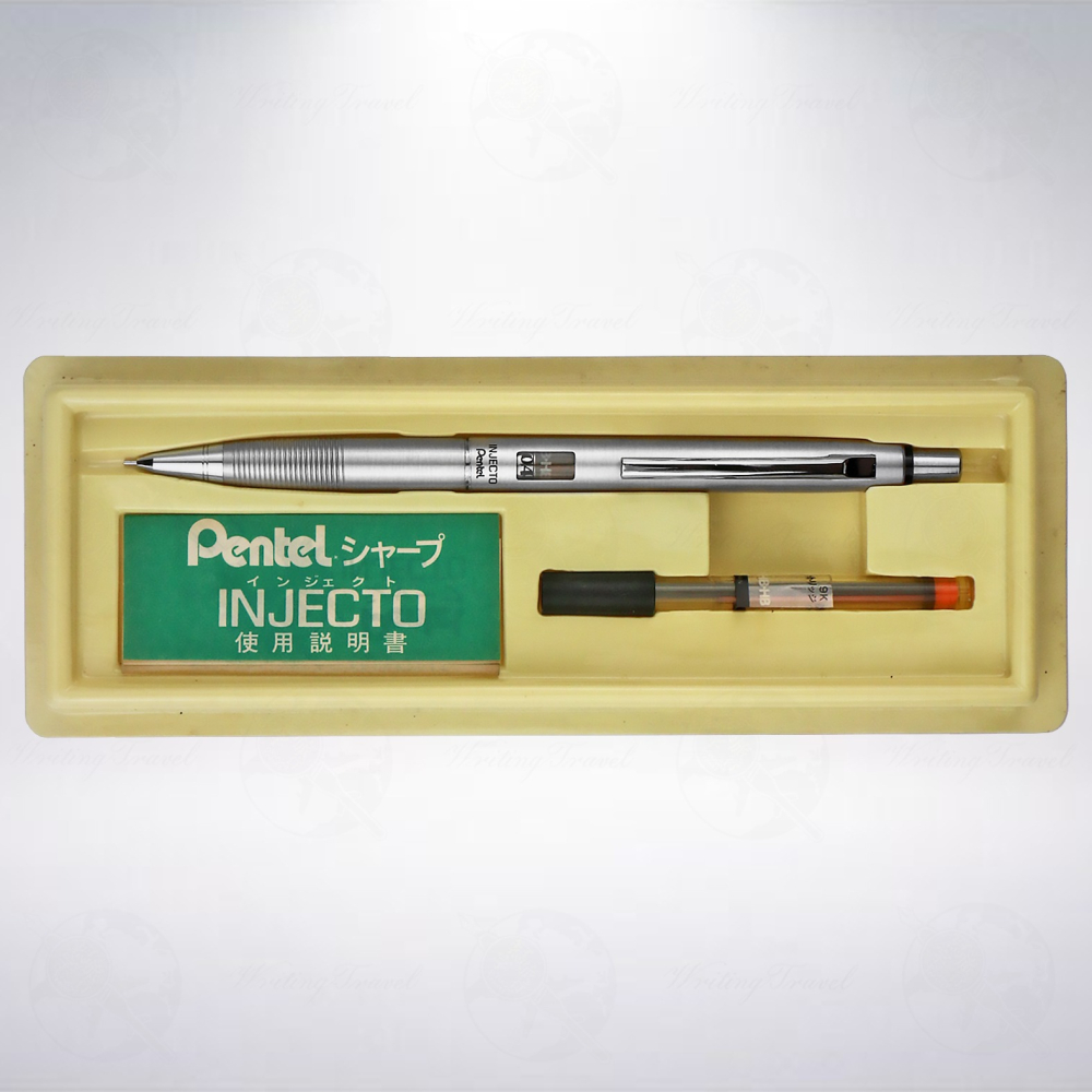 絕版! 日本 Pentel INJECTO P154 0.4mm 筆芯用量指示自動鉛筆-細節圖3