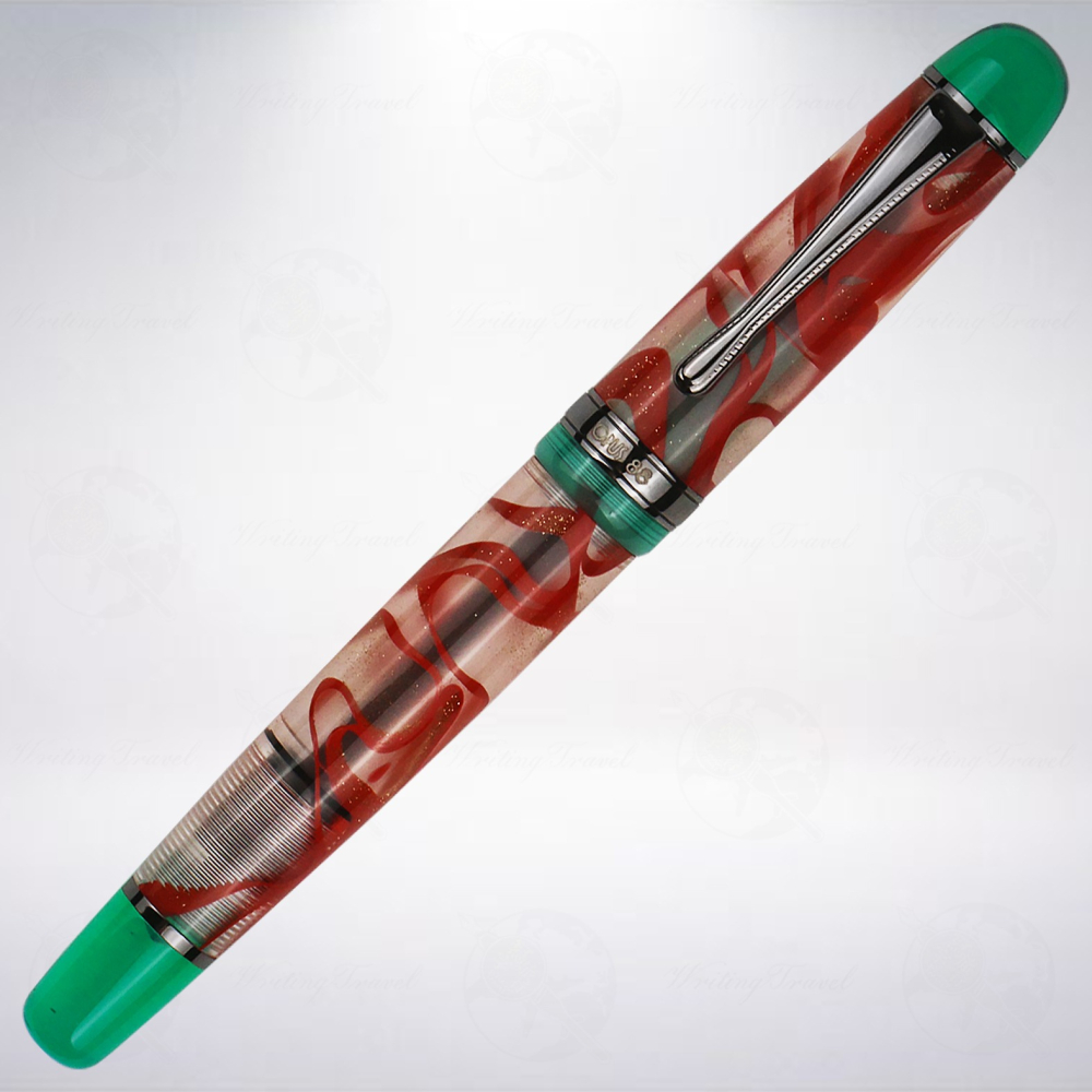 台灣 製筆精基 OPUS 88 JAZZ 正統滴入式上墨鋼筆: 槲寄生下/Under The Mistletoe-細節圖2