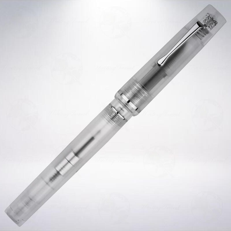 絕版！台灣 尚羽堂 窗景系列透明示範鋼筆: 銀色/Silver-細節圖2