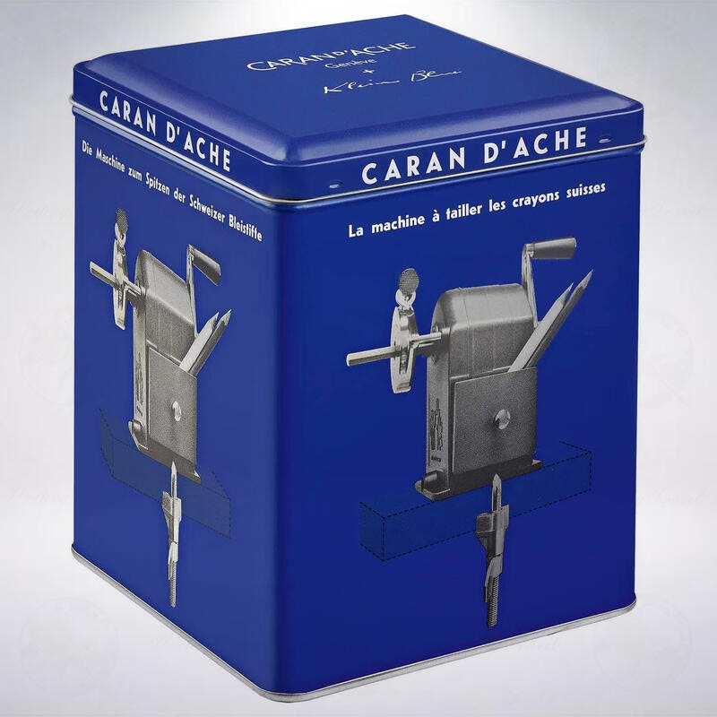瑞士 卡達 CARAN D＇ACHE 限量版金屬削鉛筆機: 克萊因藍/Klein Blue-細節圖2