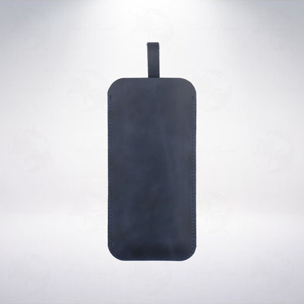 土耳其 Rumi 沾水筆尖專用手工真皮抽拉式筆袋: 海軍藍-細節圖3