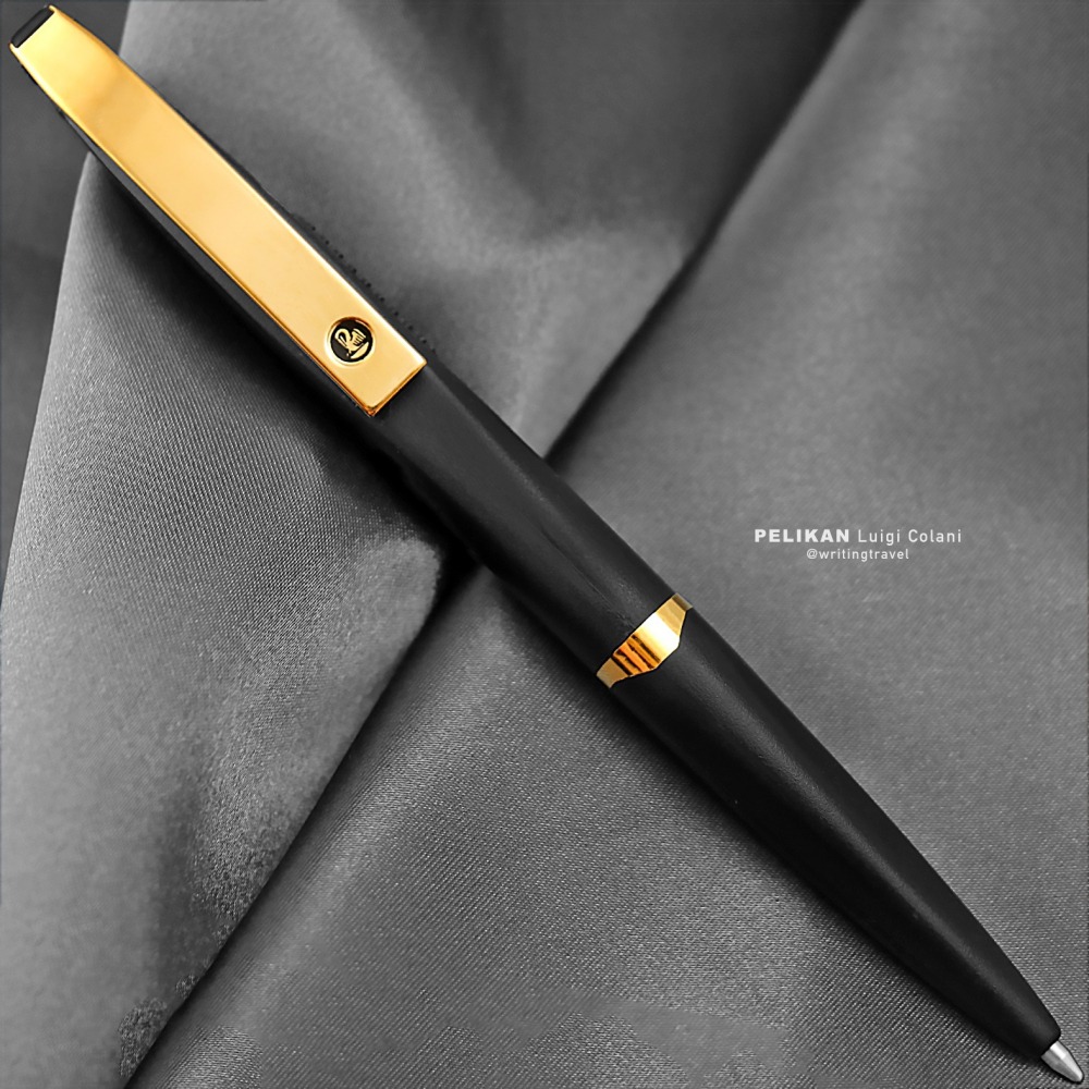 絕版! 德國 百利金 Pelikan Luigi Colani 聯名款原子筆: 金色/Gold-細節圖2