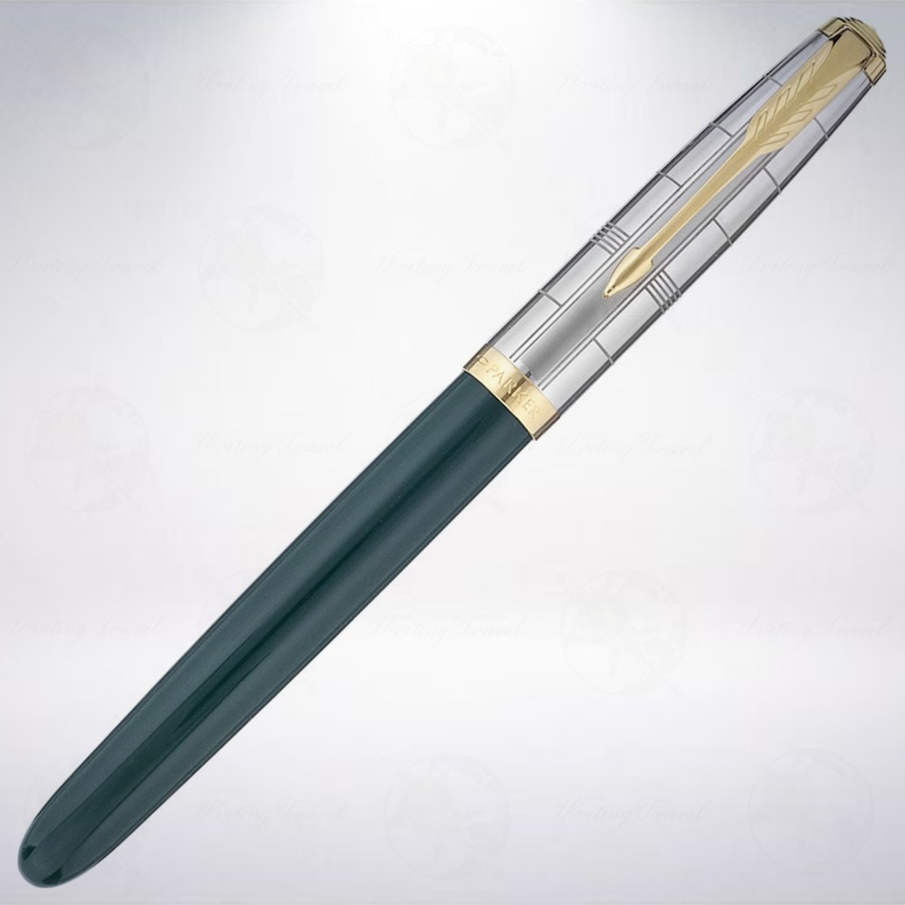 美國 派克 PARKER 51 Premium GT 雅致系列 鋼筆: 森林綠/Forest Green-細節圖2