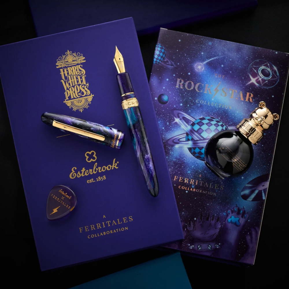 美國 Esterbrook FWP Estie ROCKSTAR 限定聯名鋼筆墨水禮盒組-細節圖9