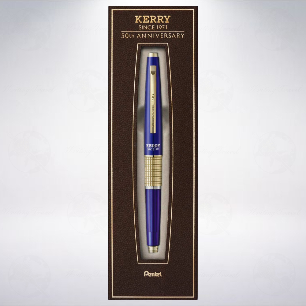 日本 Pentel Kerry 万年CIL 50周年限定版自動鉛筆: 透藍/Bottle Blue-細節圖3