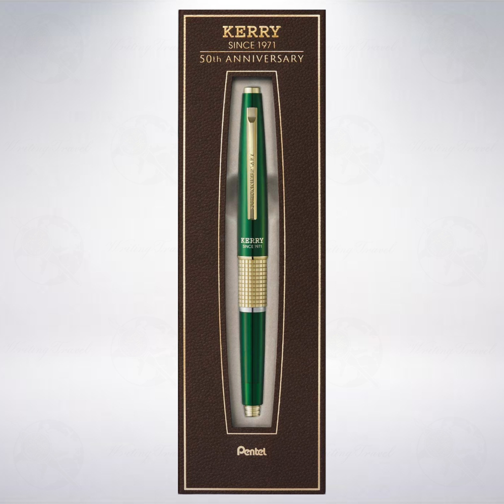 日本 Pentel Kerry 万年CIL 50周年限定版自動鉛筆: 透綠/Glass Green-細節圖3