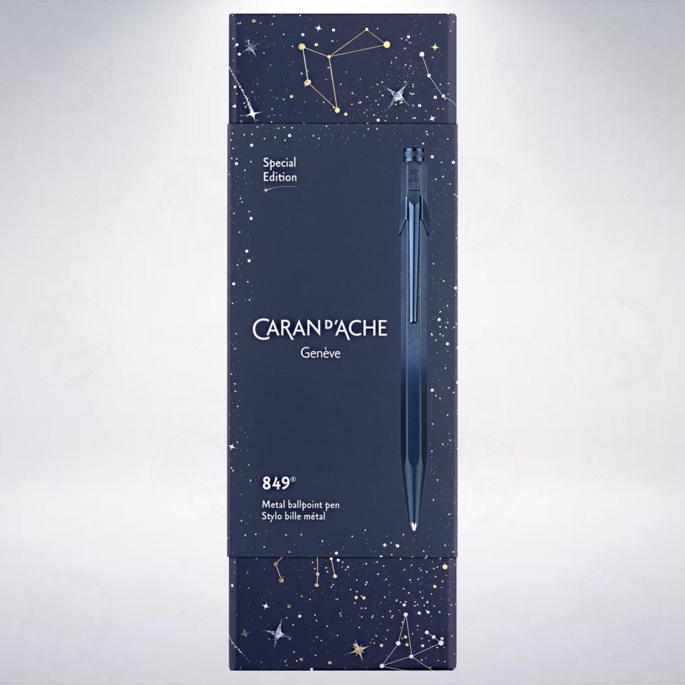 瑞士 卡達 CARAN D＇ACHE 849 Cosmic Blue 2024聖誕限定版原子筆: 藍色-細節圖2