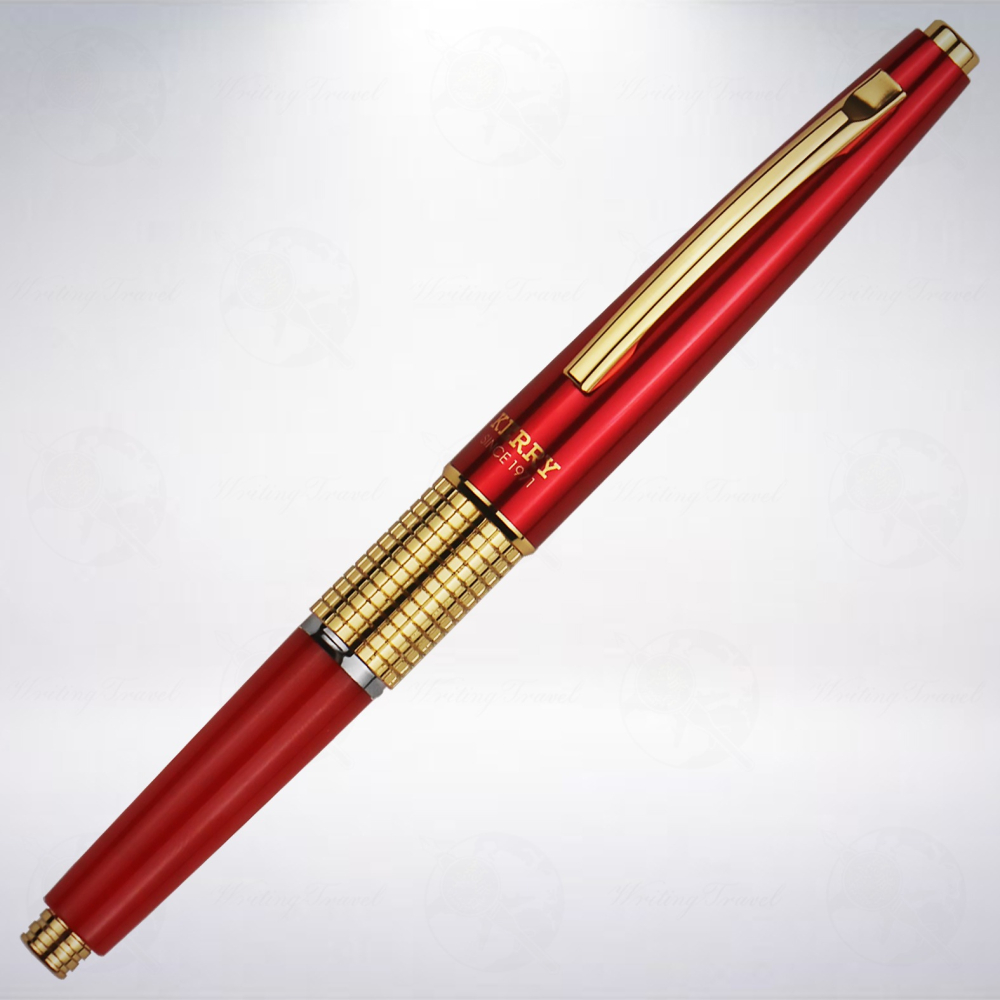絕版! 日本 Pentel Kerry 万年CIL 限定版自動鉛筆: 紅金/Red Gold-細節圖2