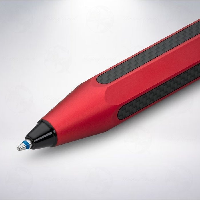 德國 Kaweco AC Sport 碳纖維原子筆: 紅色/Red-細節圖2