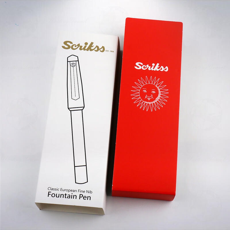 土耳其 SCRIKSS 419 活塞鋼筆: 紅色/Red-細節圖3