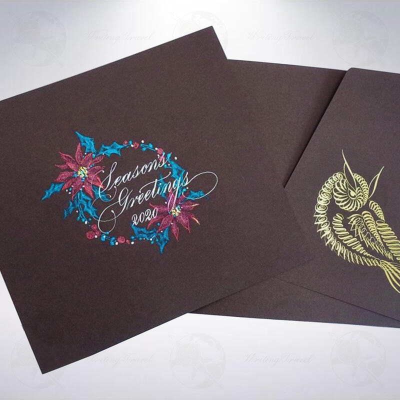 台灣 筆尖溫度 貓頭鷹巧克力卡紙本-細節圖2