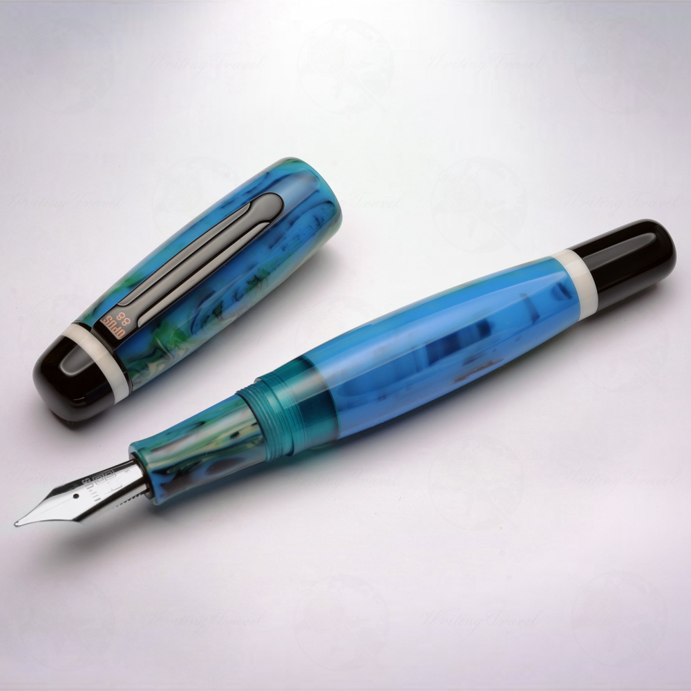 台灣 製筆精基 OPUS 88 BELA 滴入式上墨鋼筆: 藍色/Blue-細節圖2