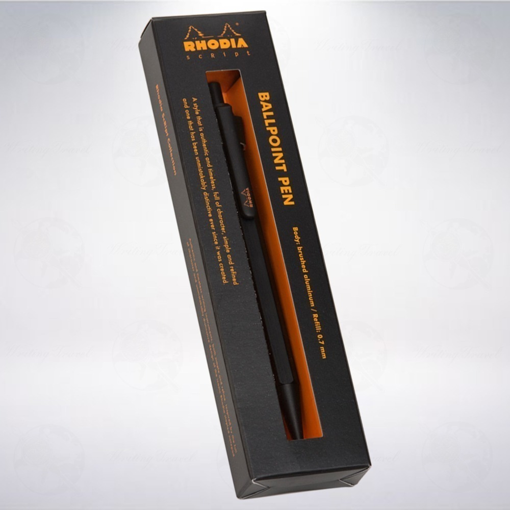 法國 RHODIA scRipt 經典按壓式原子筆: 黑色-細節圖2