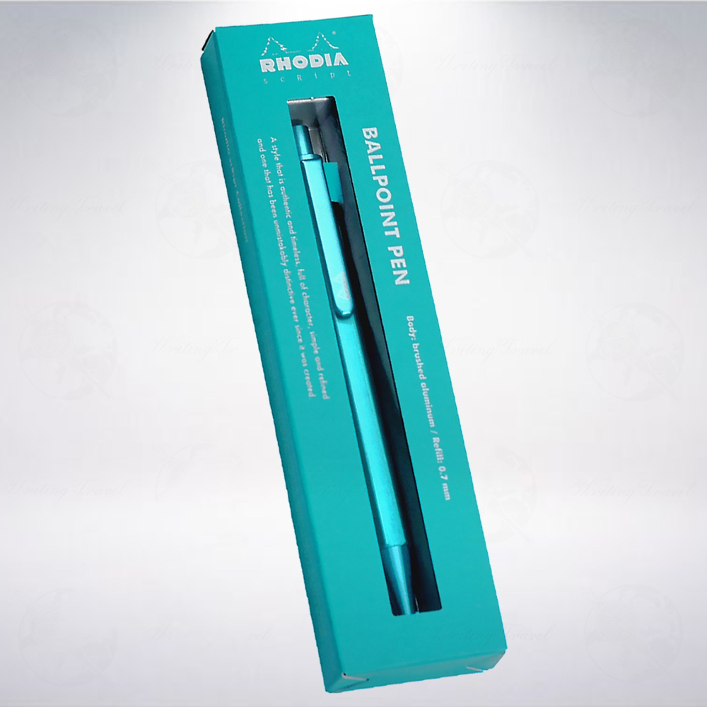 法國 RHODIA scRipt 2020年限定款原子筆: 藍綠色/Blue Green-細節圖2
