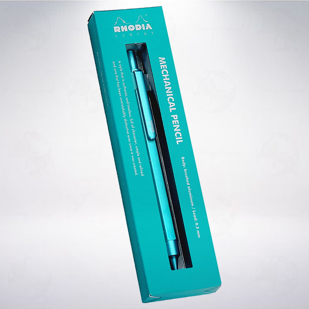 絕版! 法國 RHODIA scRipt 2020年限定款自動鉛筆: 藍綠色/Blue Green-細節圖2